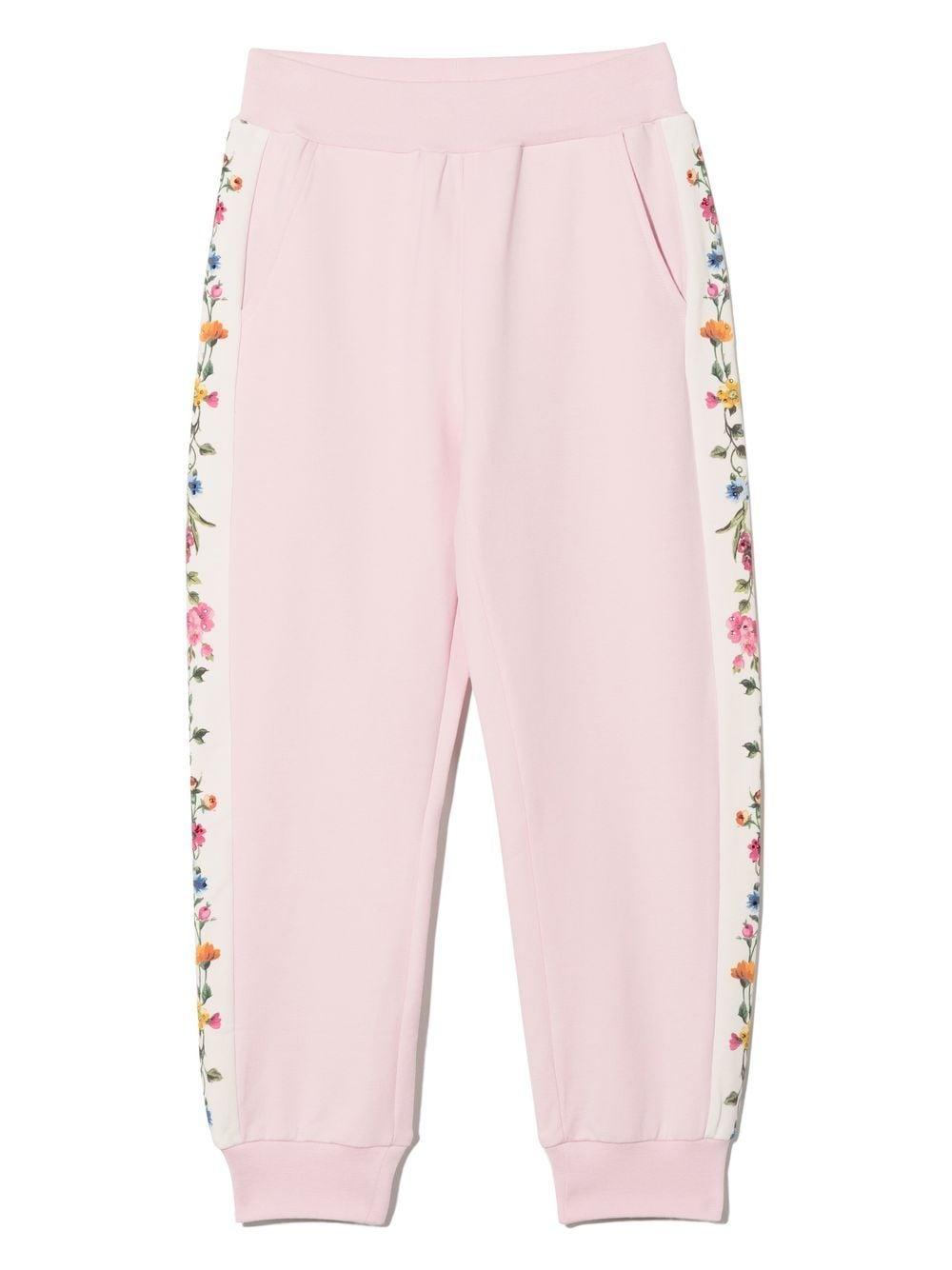 MONNALISA Floral Joggers and Matching Top