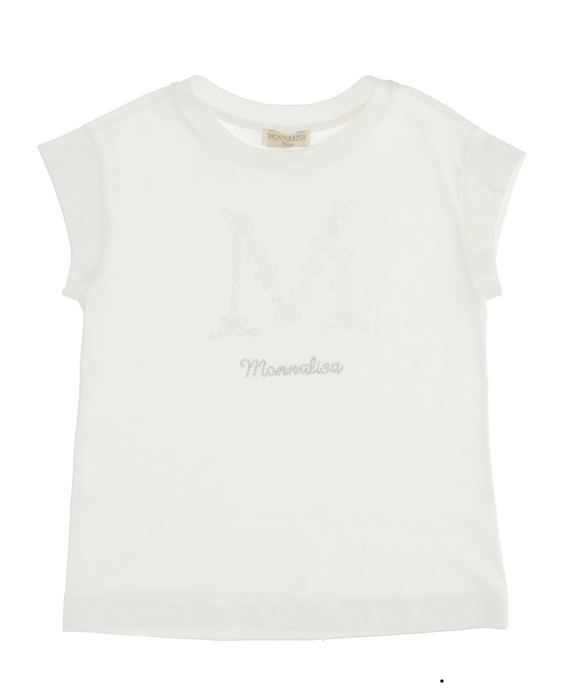MONNALISA White Cotton Top