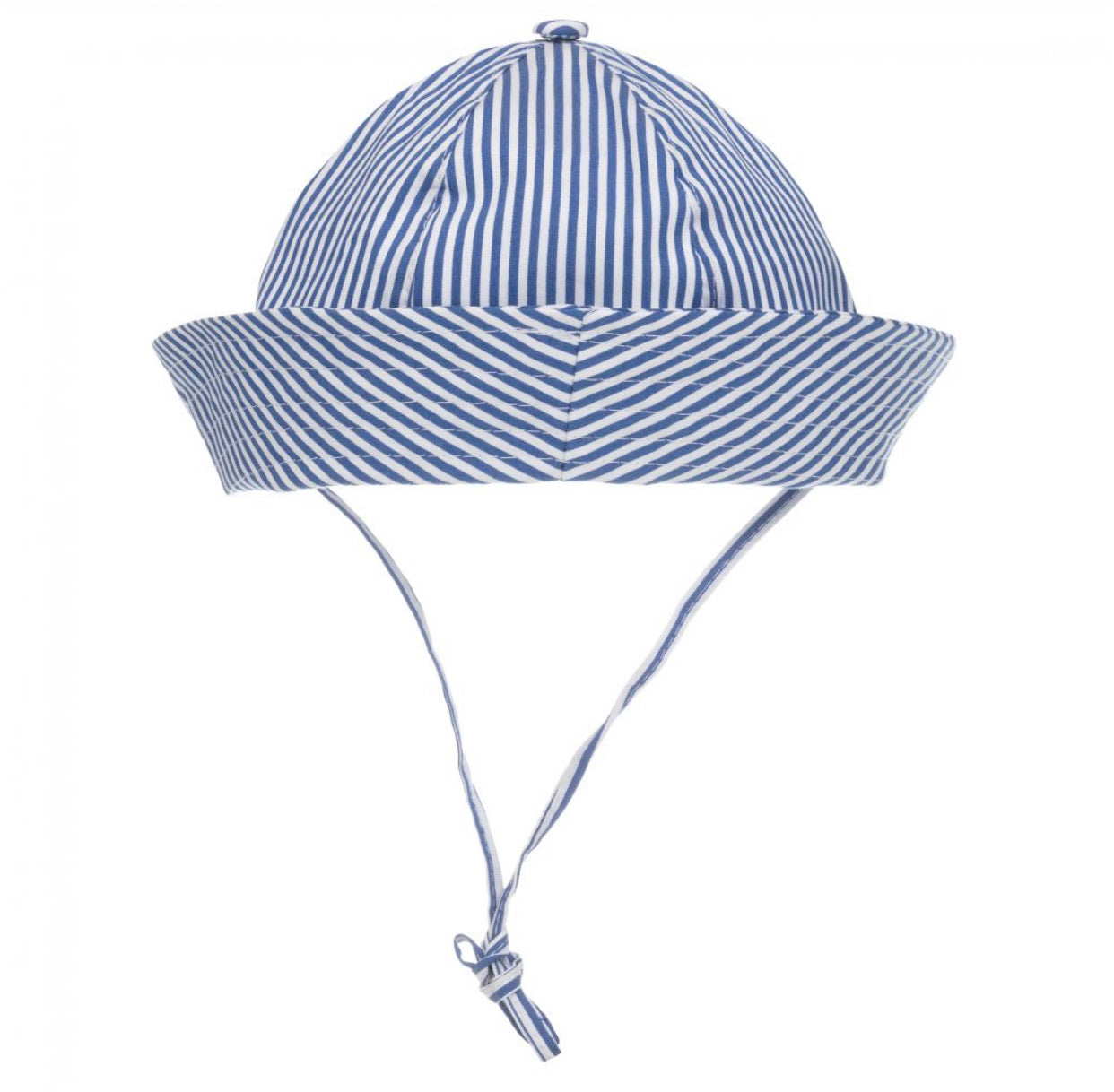Monnalisa Boys Blue Stripped Cotton Hat
