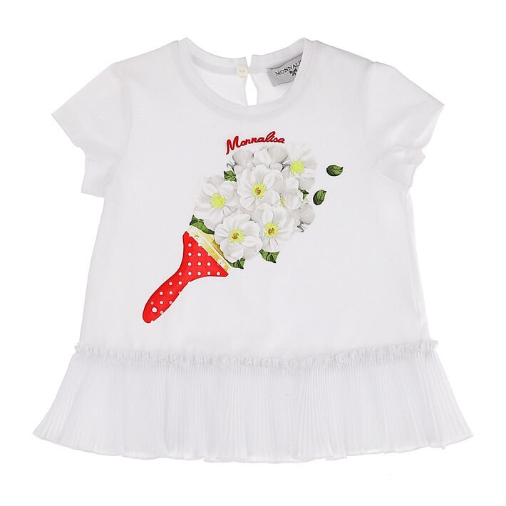 Monnalisa Baby Frilly T-shirt