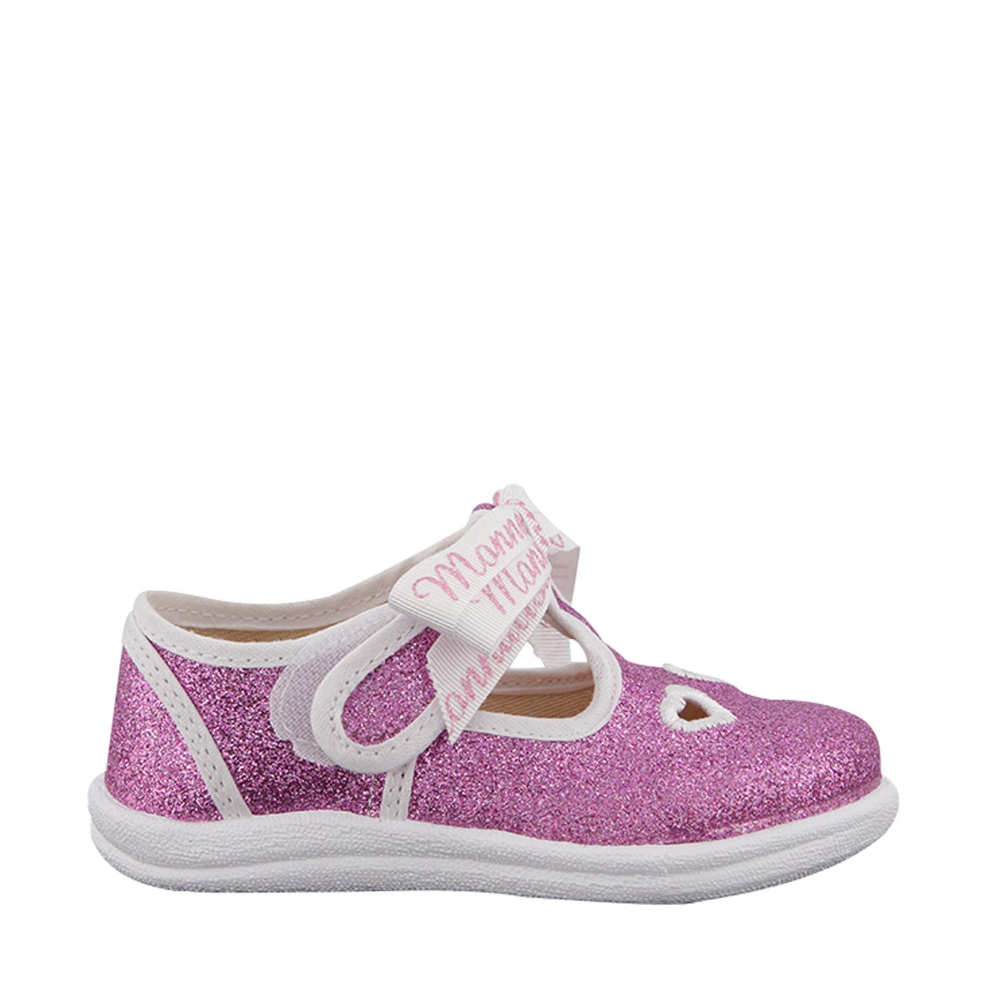 Monnalisa Pink Glitter Shoes on