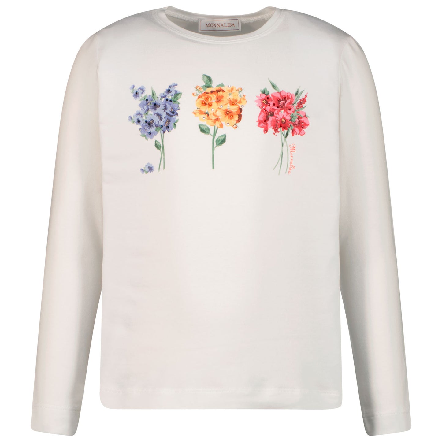 MONNALISA Floral Long Sleeve Top