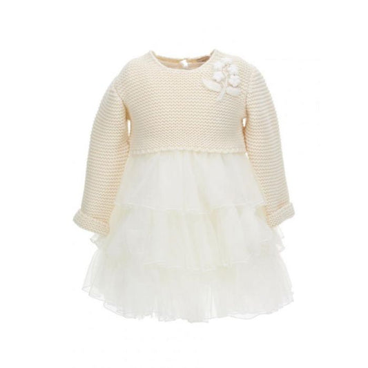 MONNALISA Baby Cream Dress