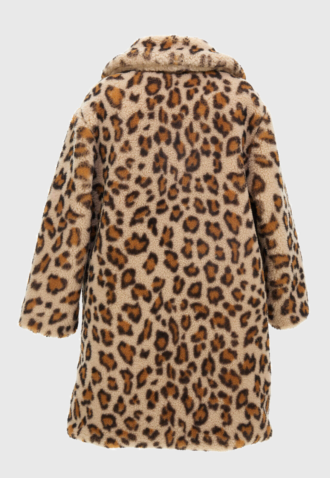 MONNALISA Cheetah Faux Fur Jacket
