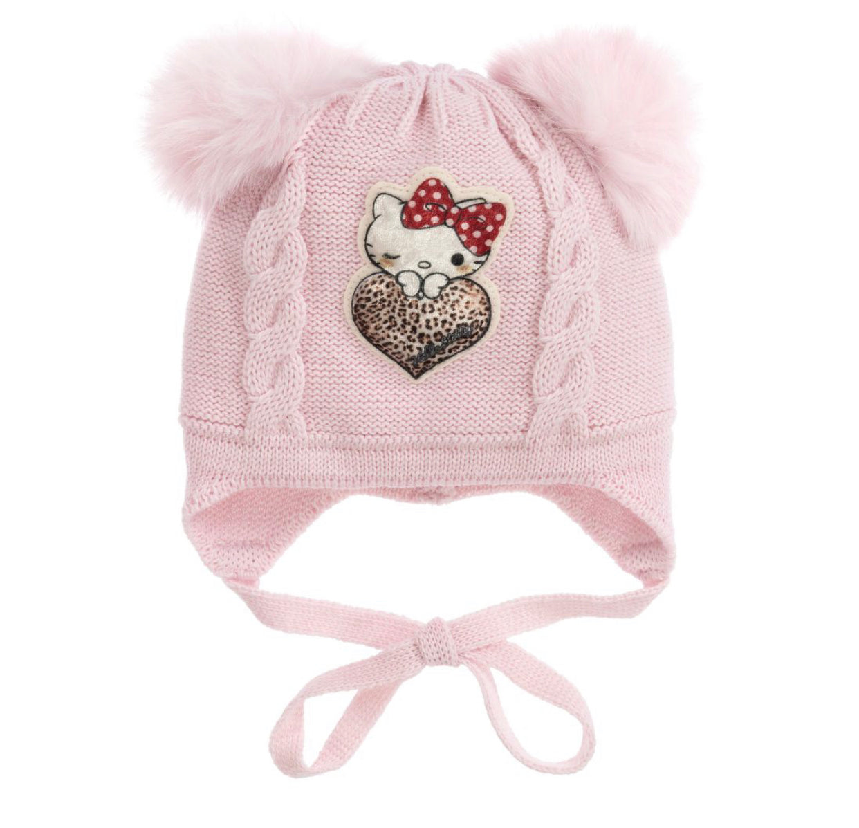 Monnalisa Hello Kitty Pom Pom Hat