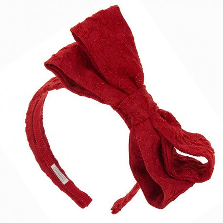 MONNALISA Red Bow Hairband