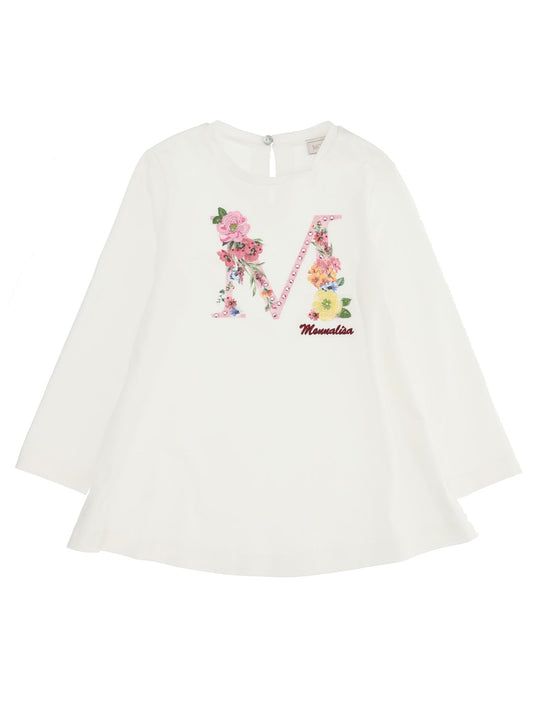 MONNALISA Floral Tunic Top and leggings set