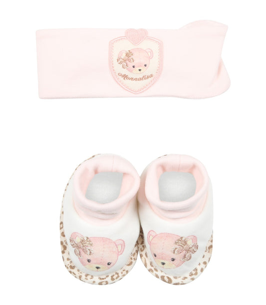 MONNALISA Baby Headband and Boots Set