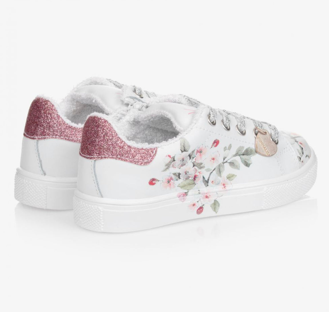 Monnalisa Floral Trainers