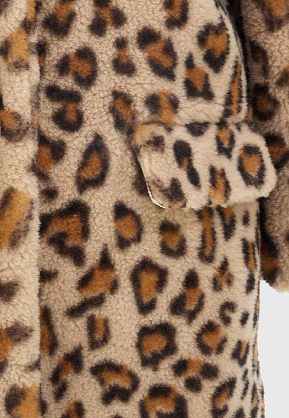 MONNALISA Cheetah Faux Fur Jacket
