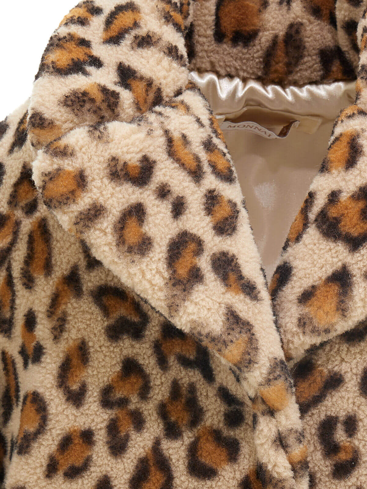 MONNALISA Cheetah Faux Fur Jacket