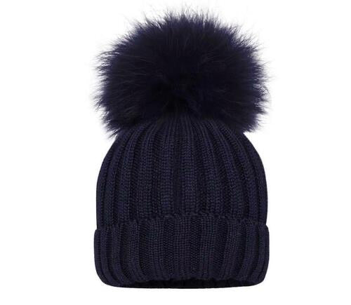 Pom Pom Envy Navy Hat